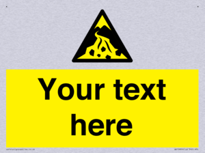 Custom Warning: Debris flow zone